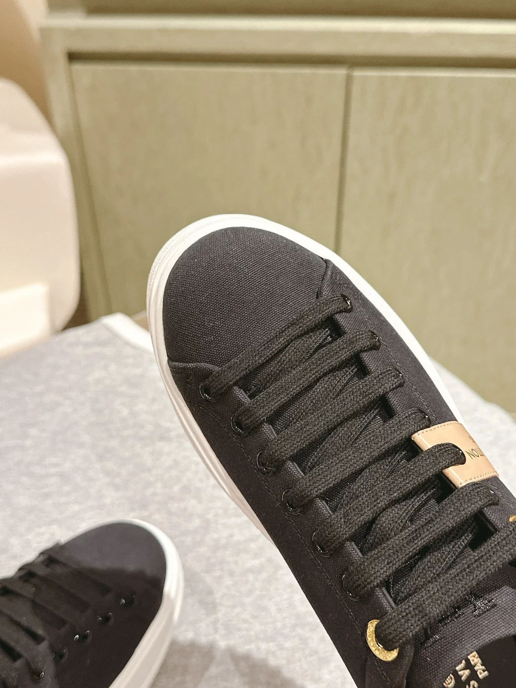 Louis Vuitton Women Black Canvas Sneakers product view 5