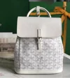 Goyard Goyardine Mini Alpin Backpack in white product view 1
