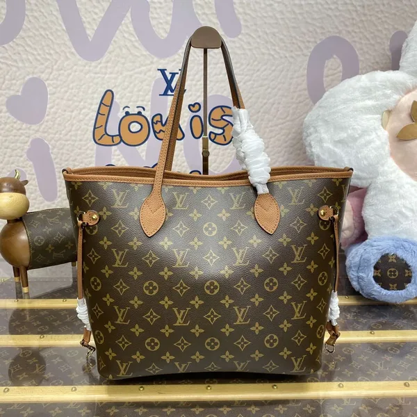 Louis Vuitton M12061 Reversible Neverfull Inside Out MM Bag Brown product view 3