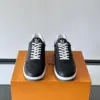 Louis Vuitton Men Black Leather Checkerboard Sneakers product view 2