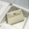 Hermès Mini 20 White Epsom Silver Hardware Bag product view 1