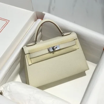 Hermès Mini 20 White Epsom Silver Hardware Bag product photo