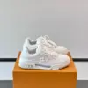 Louis Vuitton Men White Sneakers — Tonal Panel Detail product view 1