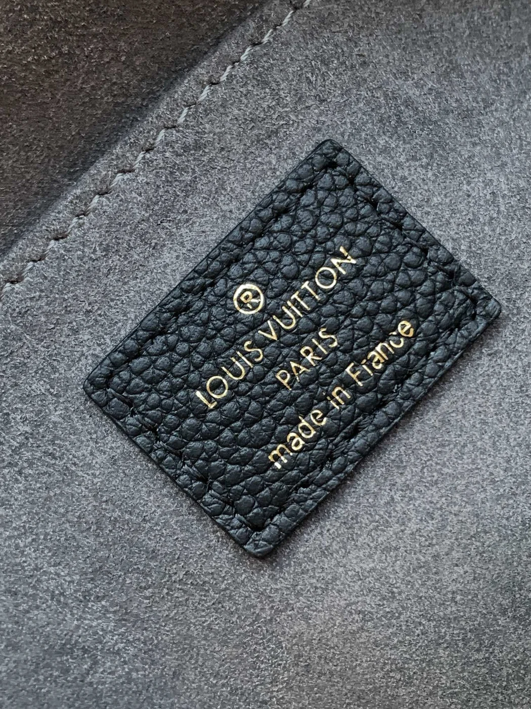 Louis Vuitton Madeleine 30 In Black Mix White Monogram Calfskin Embossed Logo Bag product view 9