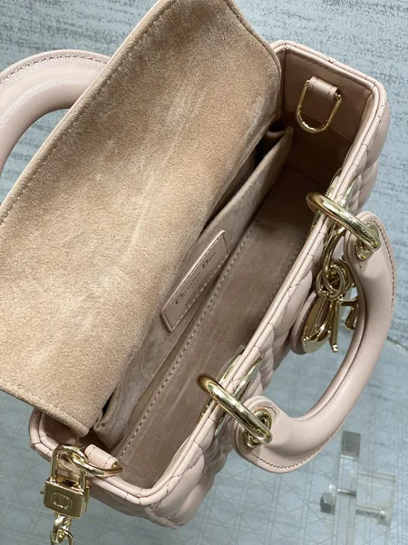 Dior Micro Lady D-Joy 19 In Black Calfskin Gold Hardware Bag product view 4