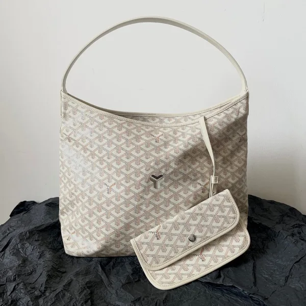 Goyard Goyardine Boheme Hobo White Bag product photo