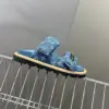 Louis Vuitton Women Blue Denim Leather Sandals product view 6