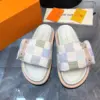 Louis Vuitton Women Multi Color Patterned Fabric Slippers product view 1