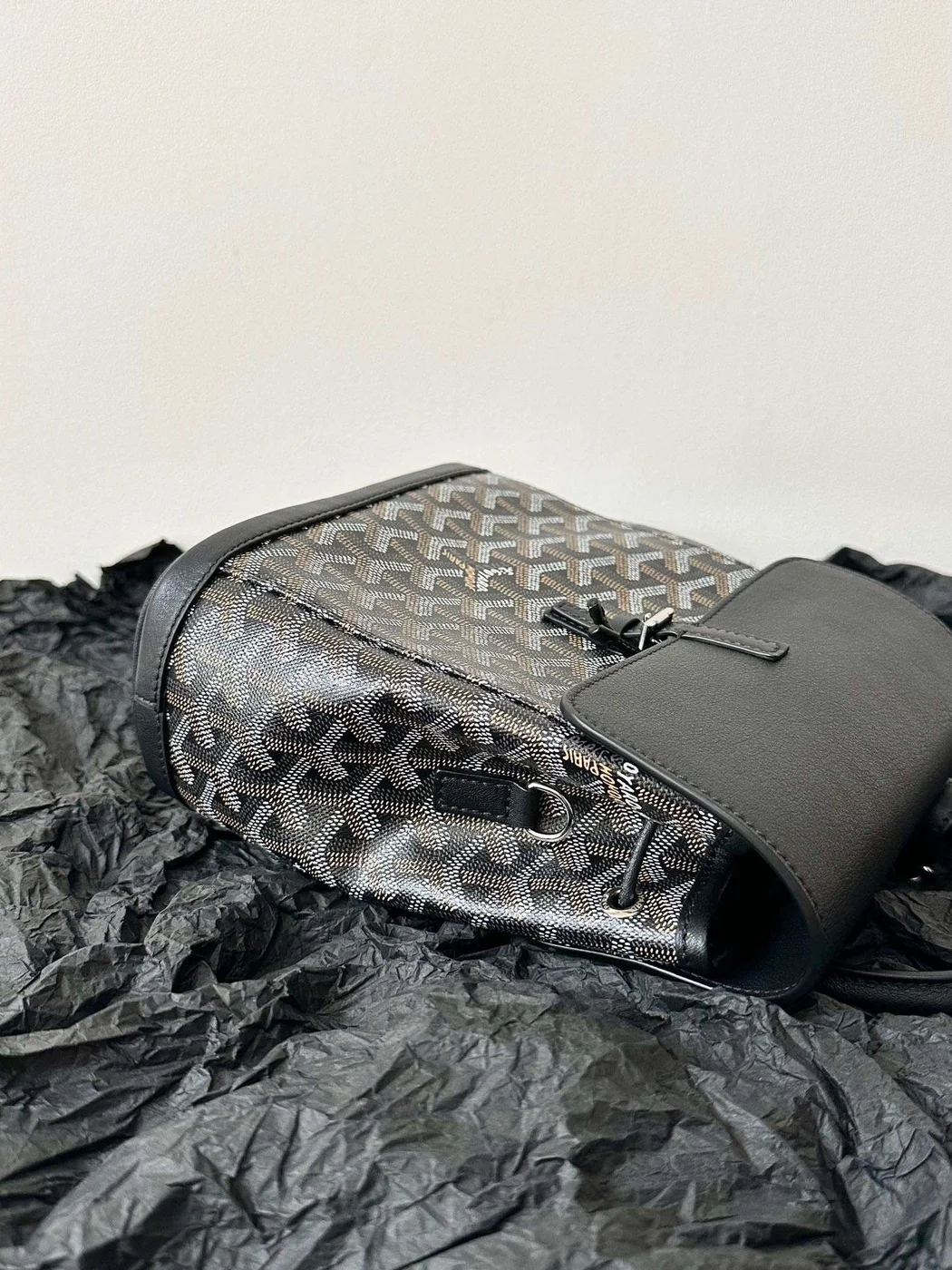 Goyard Mini Backpack Black Monogram Pattern Size 23x19cm product view 2