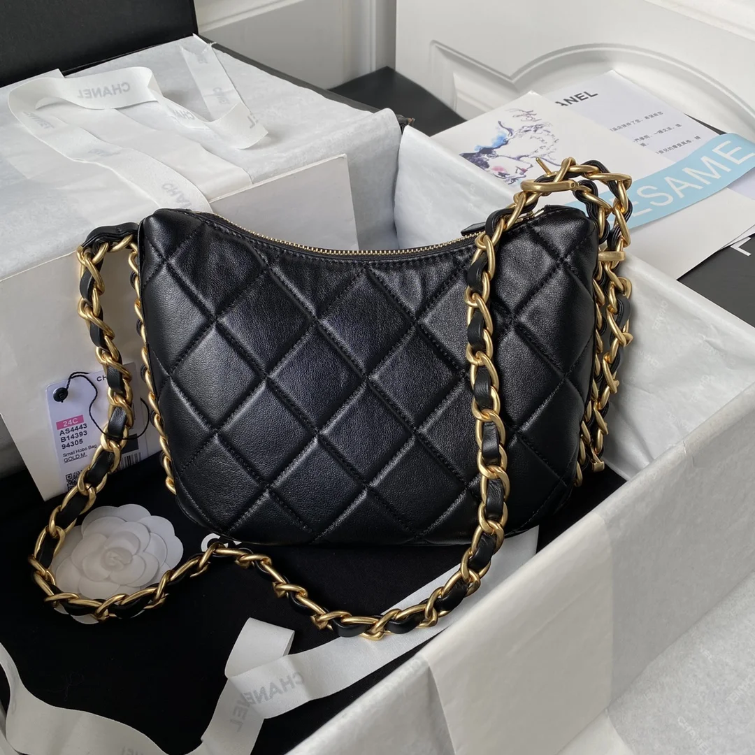 Chanel 22K Hobo Bag Logo Chain Lambskin product view 4