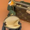 Louis Vuitton Multi Pochette Bag Brown Monogram with Green Strap product view 9