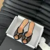 Chanel Women Black Mesh Logo Slide Sandals product view 2