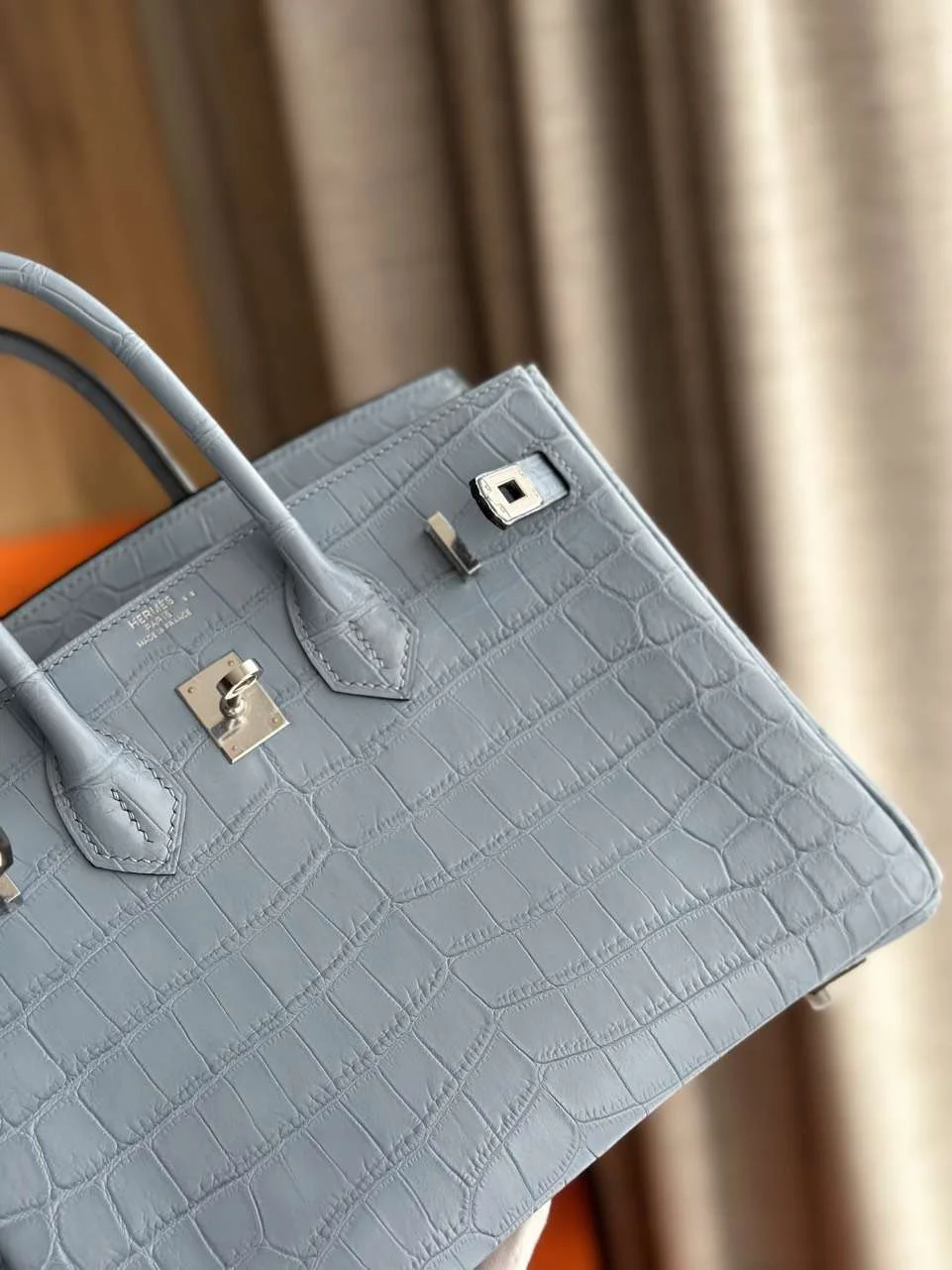 Hermès Birkin Hand Sewing Imported Leather Handbags 25 cm product view 5