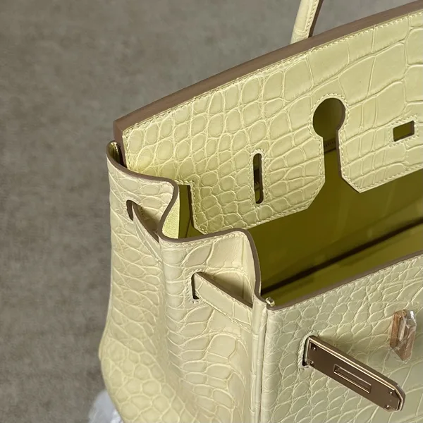 Hermès Birkin 35 cm Crocodile Leather Gold Hardware Bag product view 6