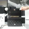 Chanel Woc Handbags Lock Silver Mix Handle Leather 19x12cm product view 5