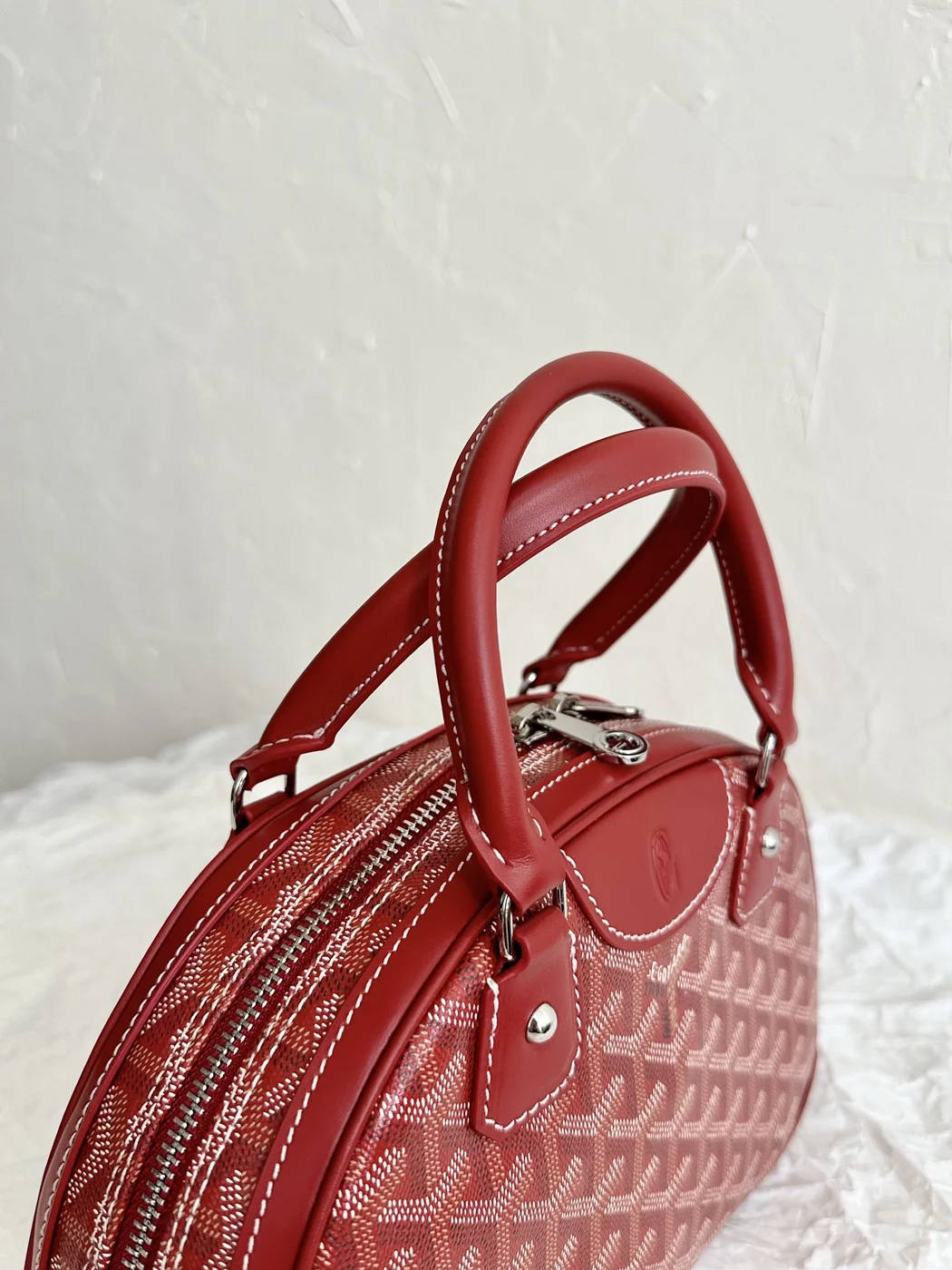 Goyard Saint Jeanne Bag Coated Canvas PM Red 9496843 product view 6