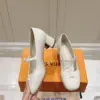 Louis Vuitton Women White Patent Leather Heels product view 3