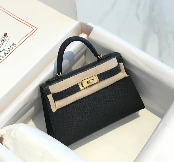 Hermès Mini 20 Black Gold Hardware Bag product photo