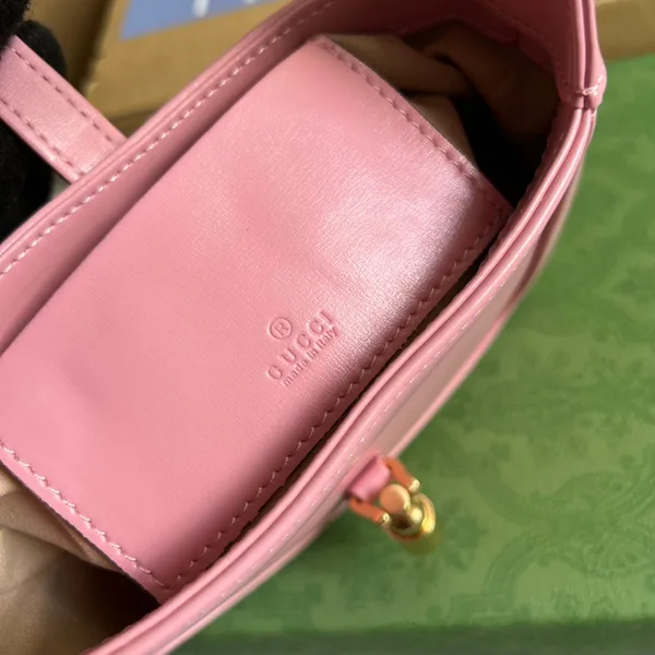Gucci Jackie Mini 19 Shoulder Bag In Pink Patel Calfskin product view 8