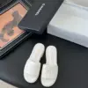 Chanel Women White Quilted Leather Slides — Tonal CC Detail product view 1