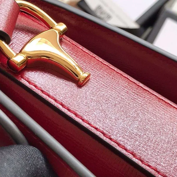 Gucci 1955 Horsebit Women’s Handbag Smooth Red Leather 25 cm product view 7