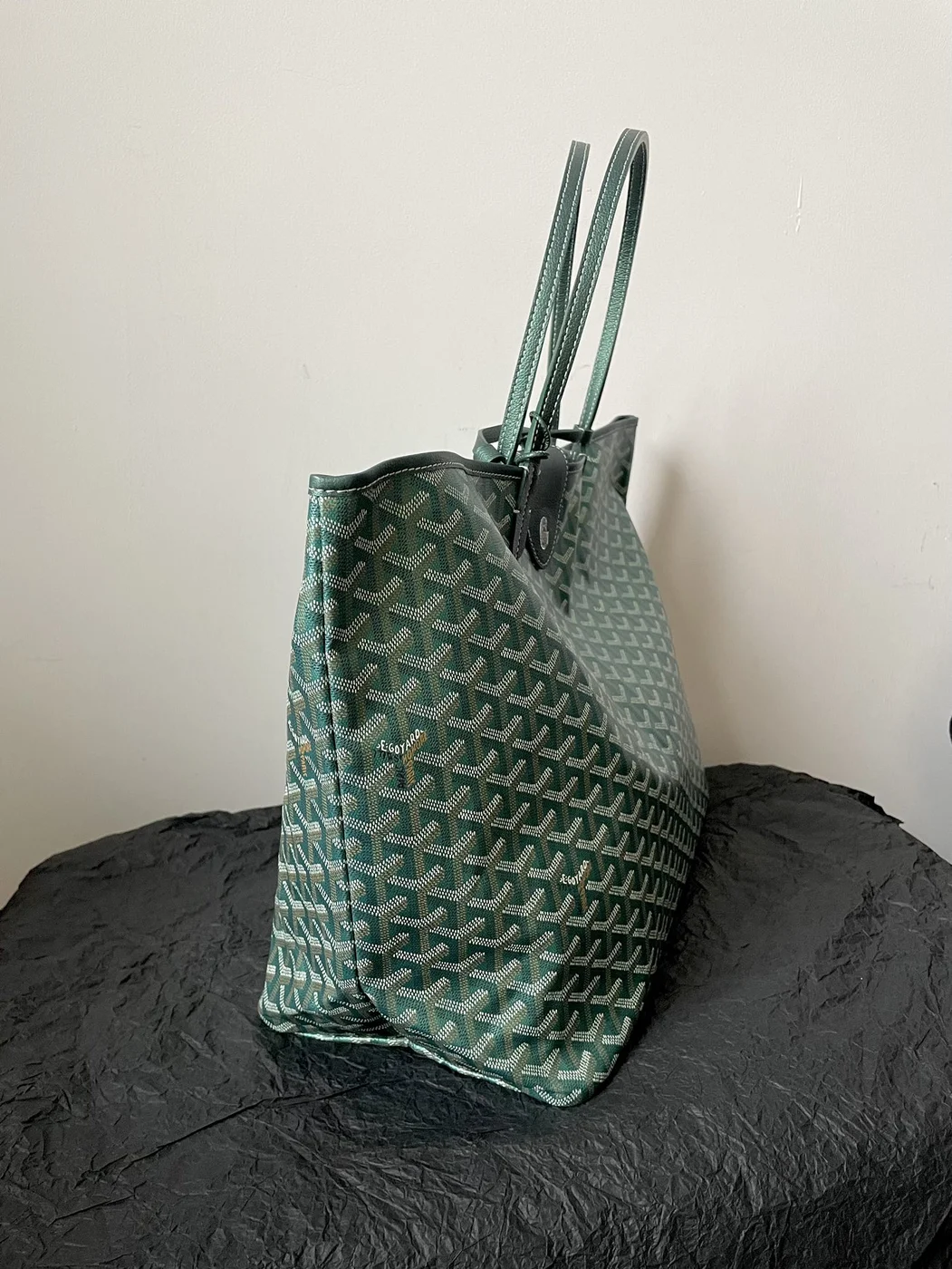 Goyard Green Goyardine Coated Canvas and Leather Saint Louis GM Tote product view 4