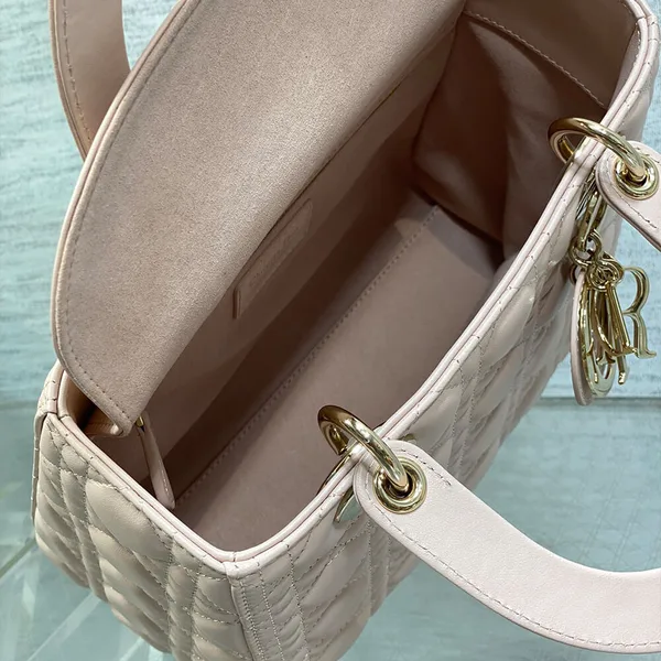 Dior Medium Lady Dior Bag — Pale Pink product view 6