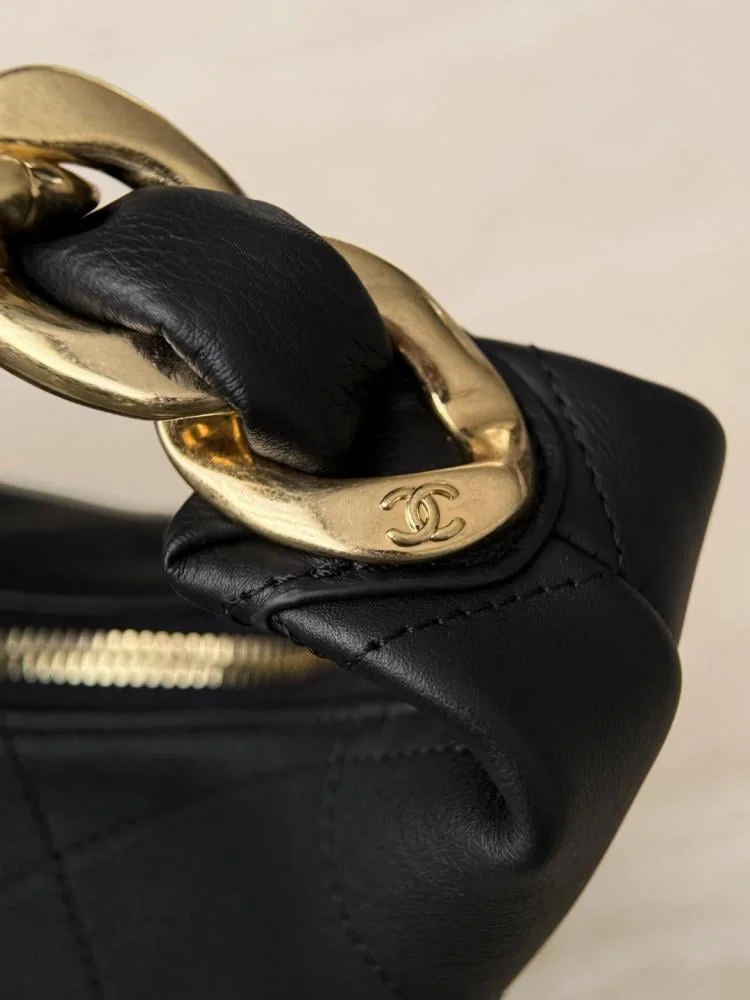 Chanel black hobo bag product view 5