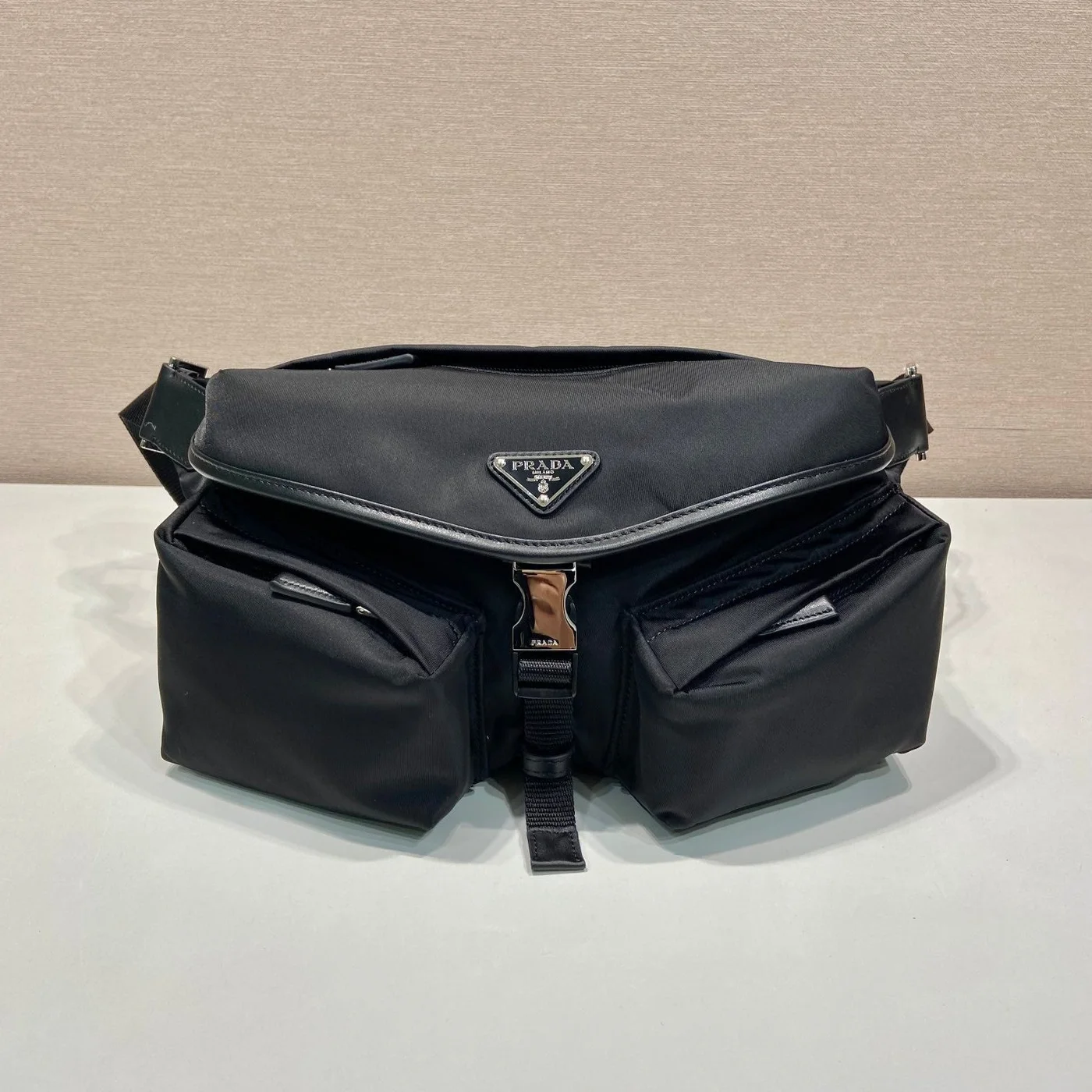 Prada Belt Bag 27 In Black Re-Nylon product view 1
