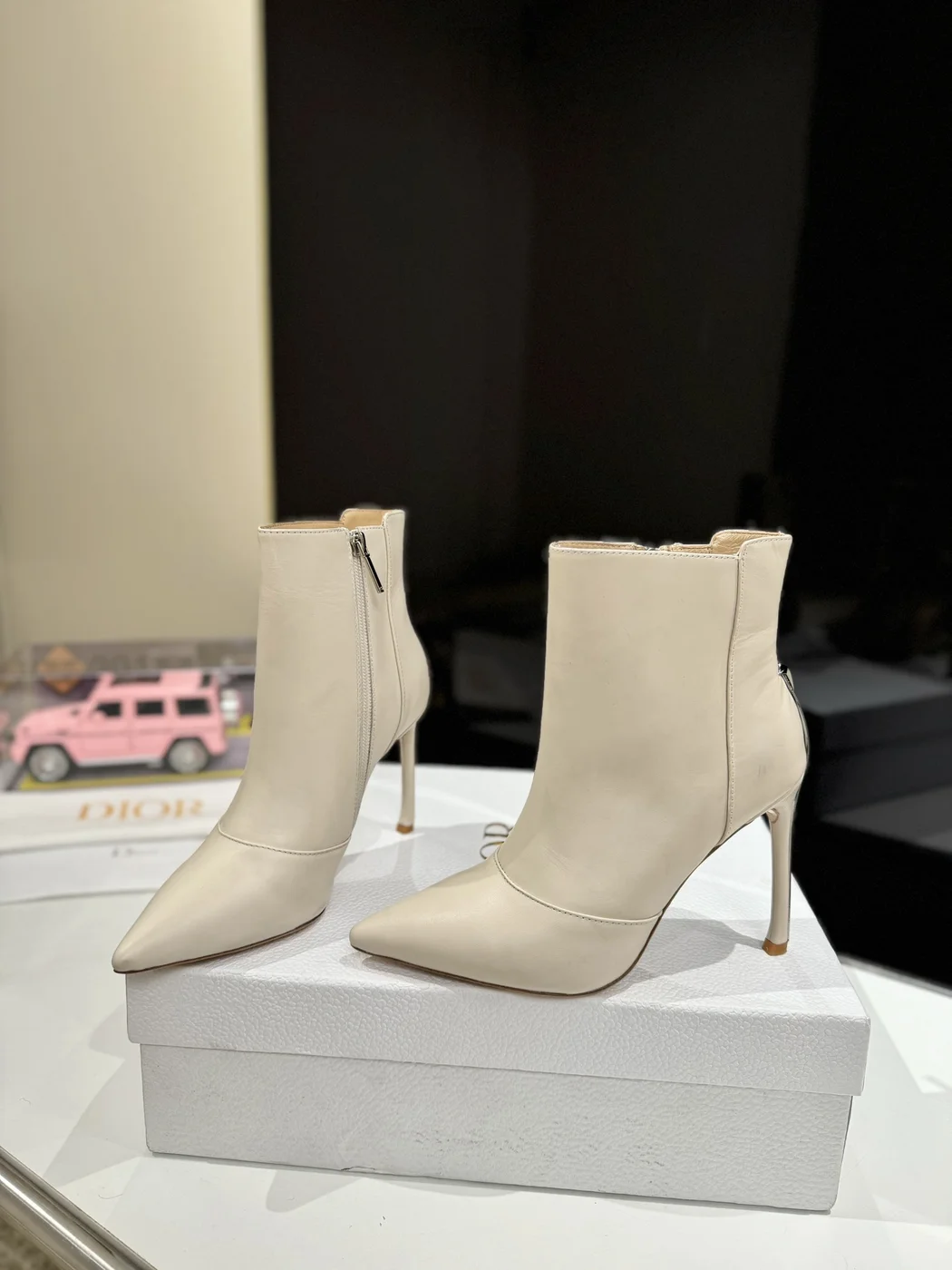 Dior white ankle boots product view 1