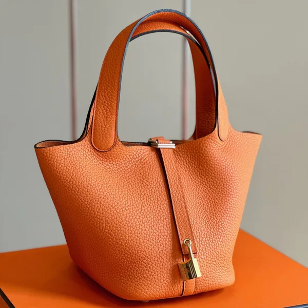 Hermès Picotin 18 Orange Togo Leather Gold Hardware Bag product photo