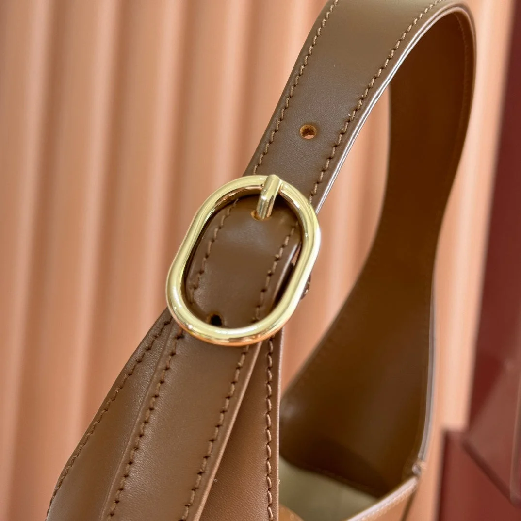 Gucci Jackie Small Shoulder Bag 27 In Tawny Brown Calfskin Gold Hardware product view 9