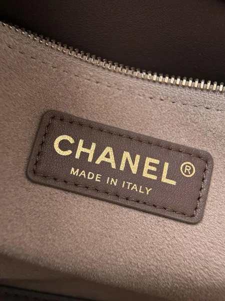Chanel Archetype Shopping Tote Brown Gold Hardware product view 3