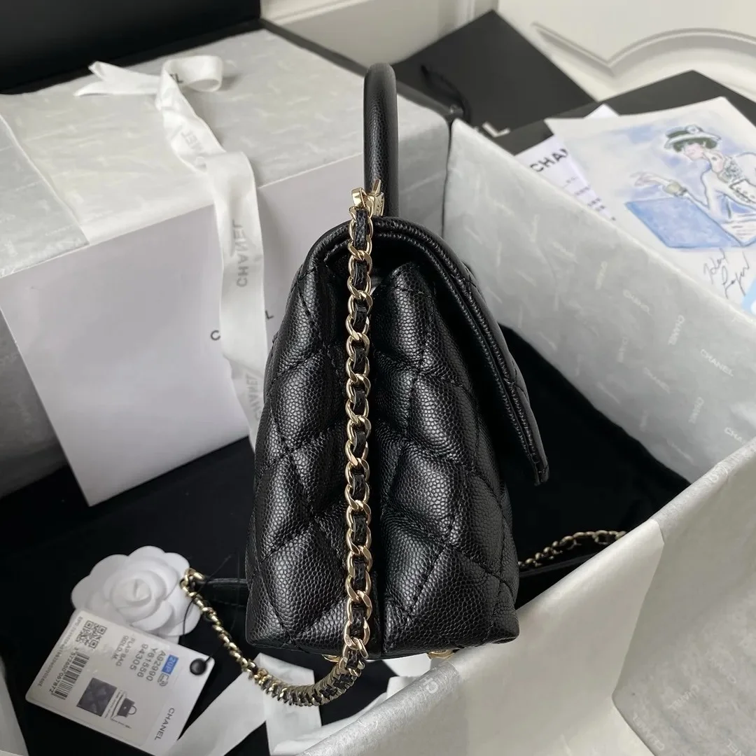 Chanel Coco Small Black with Gold Hardware Bag product view 7