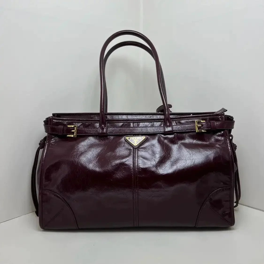 Prada Bonnie Large Maroon Bag product view 1