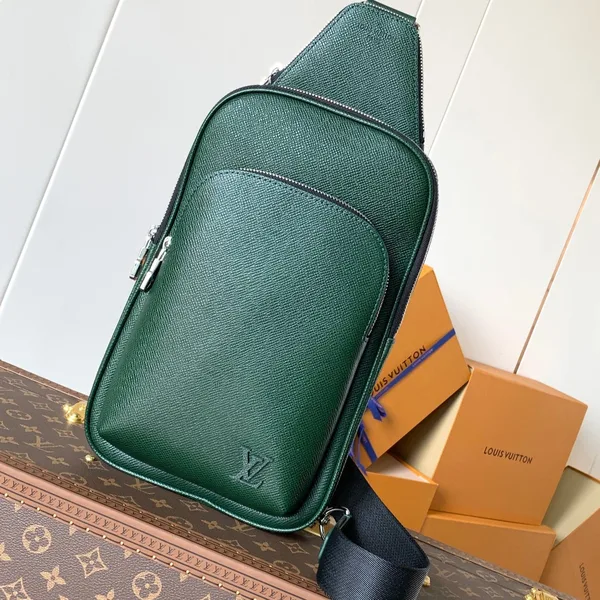 Louis Vuitton Avenue Slingbag 31 In Dark Green Taiga Leather Bag product photo