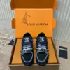Louis Vuitton Women Black Fabric Sneakers product view 1
