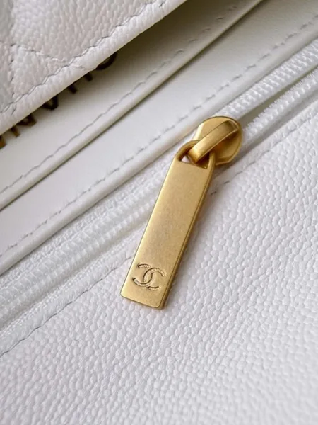 Chanel Small Classic Flap Top Handle White Bag product view 3