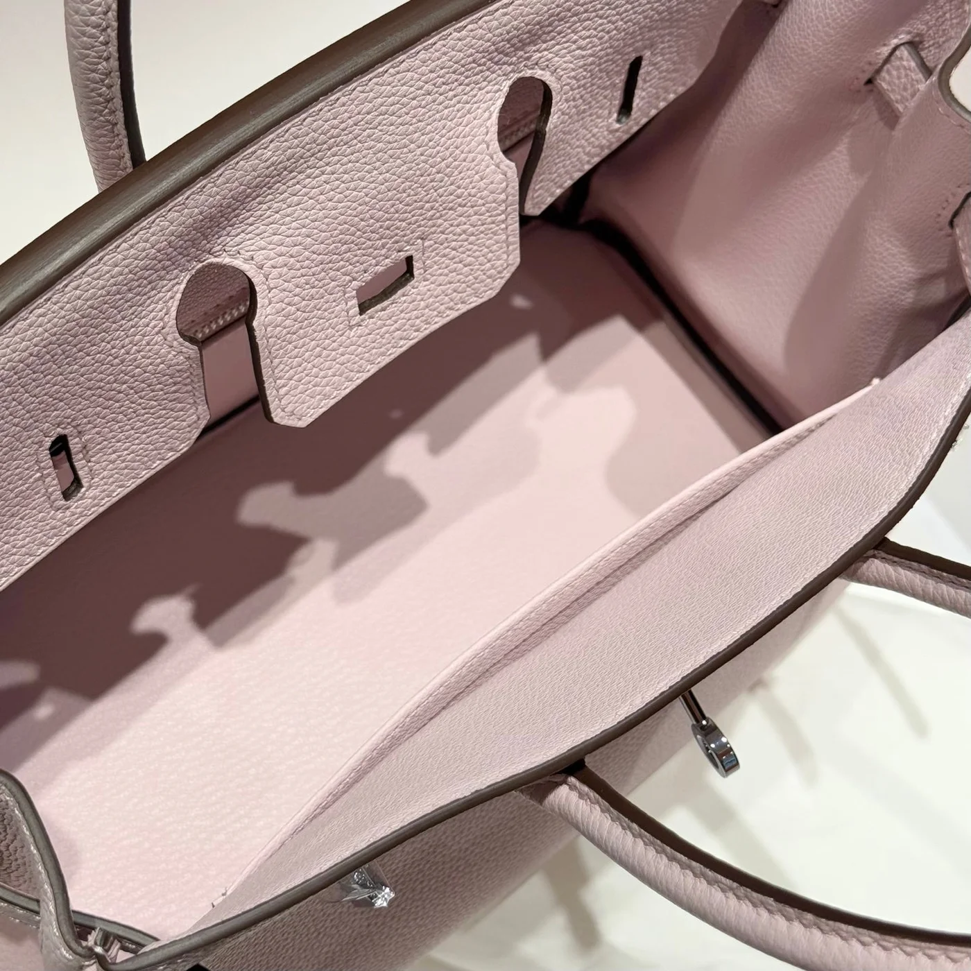 Hermès Birkin 25 In Pink Baby Silver Hardware Bag product view 4