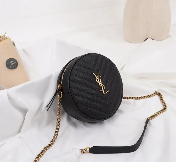 Saint Laurent Round Quilted Bag — Color to Confirm product view 3