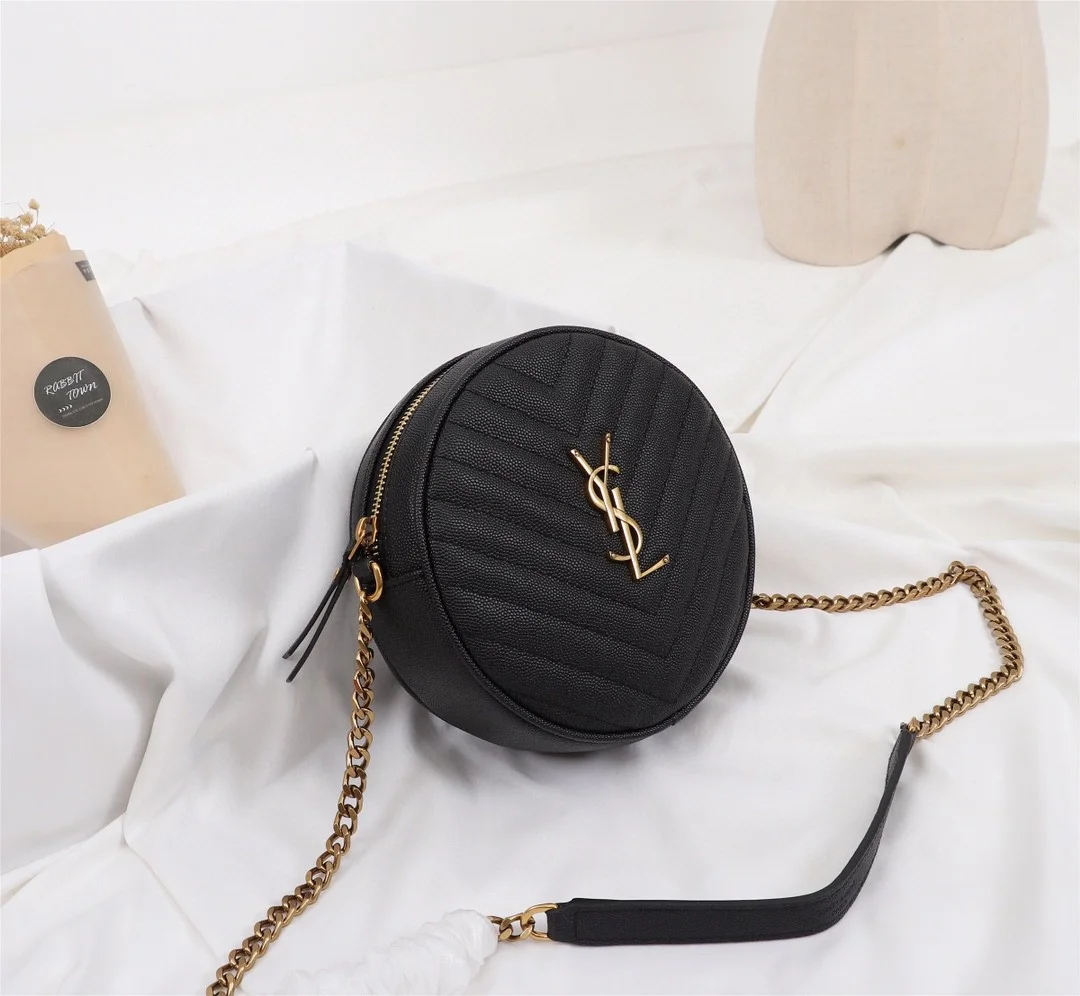 Saint Laurent Round Quilted Bag — Color to Confirm product view 3