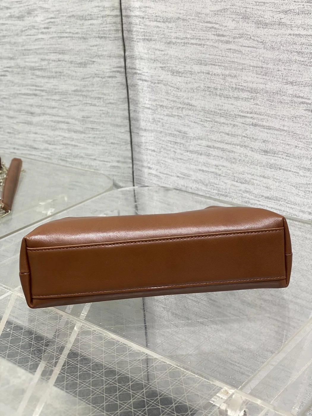 Dior Bow Bag Brown Lambskin product view 6