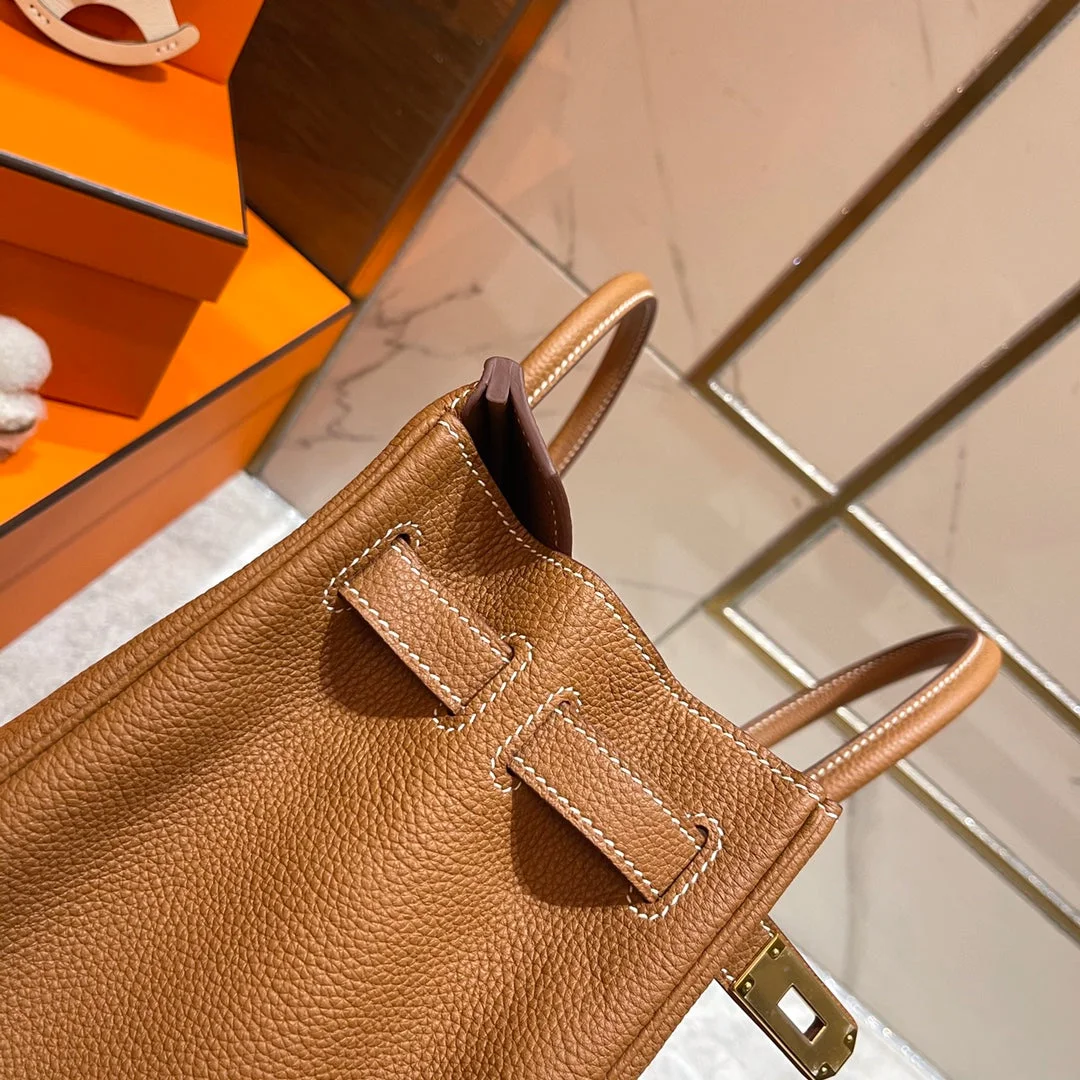 Hermès Birkin 30 cm Gold Togo Leather Gold Hardware Bag product view 7