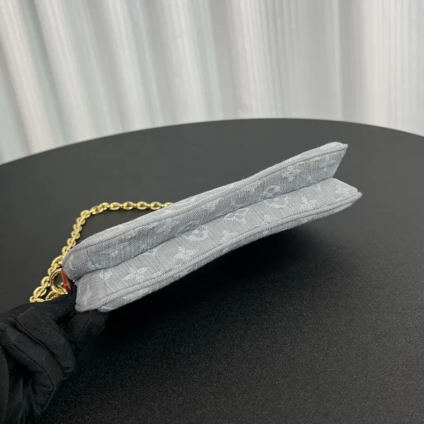 Louis Vuitton Liv Pochette in Washed Denim Bag product view 4