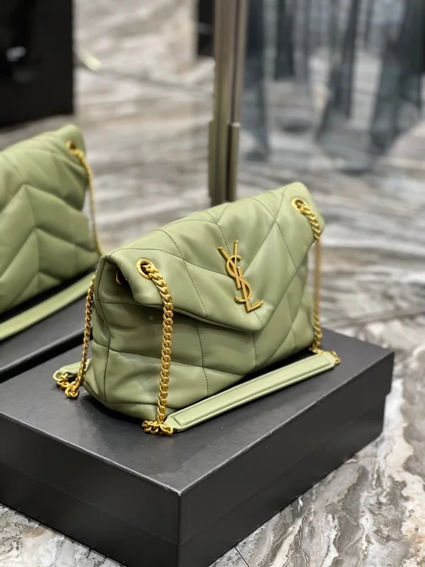 Saint Laurent loulou puffer toy quilted leather shoulder bag product view 5