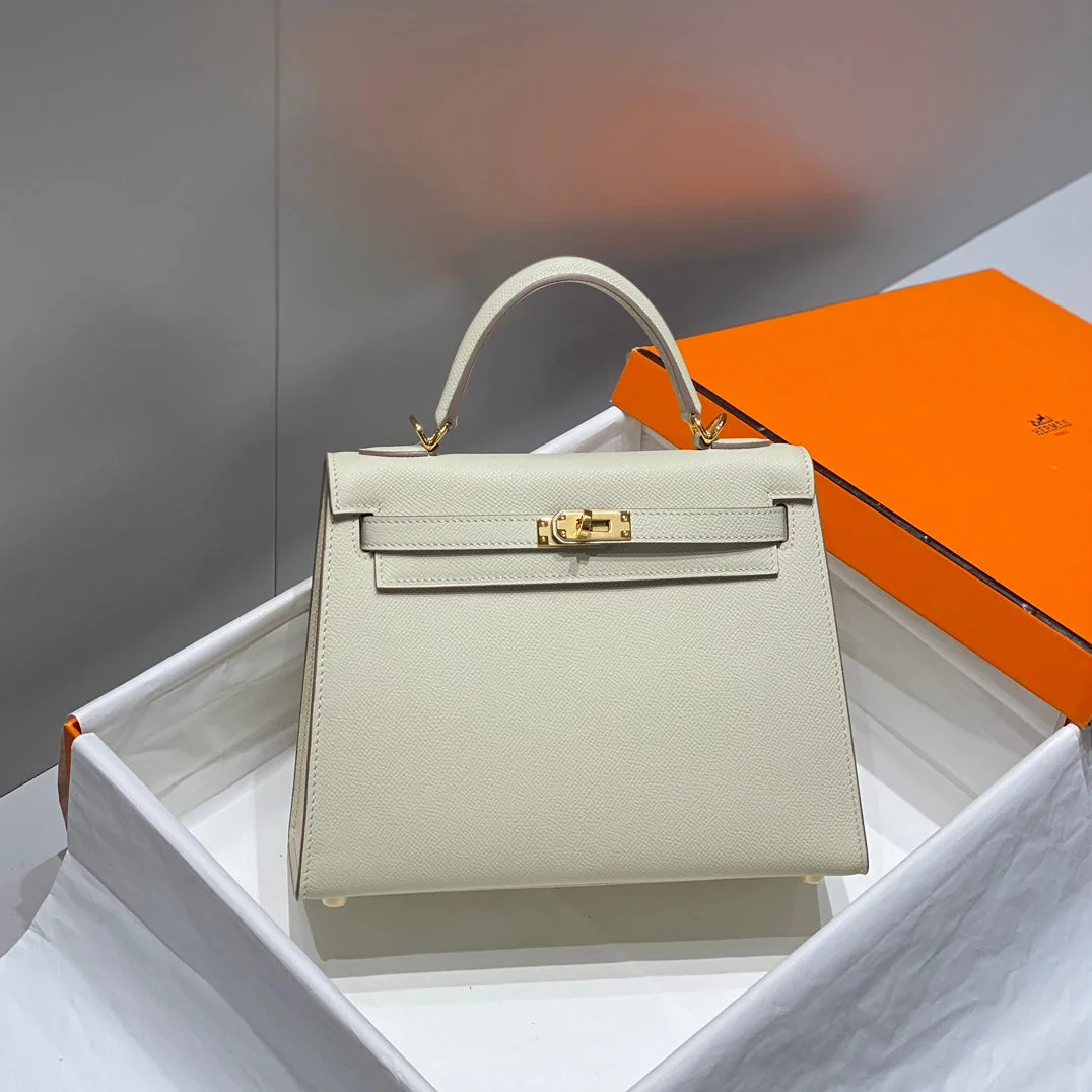 Hermès 25 cm In Nata Epsom Calfskin Gold Hardware Bag product view 1