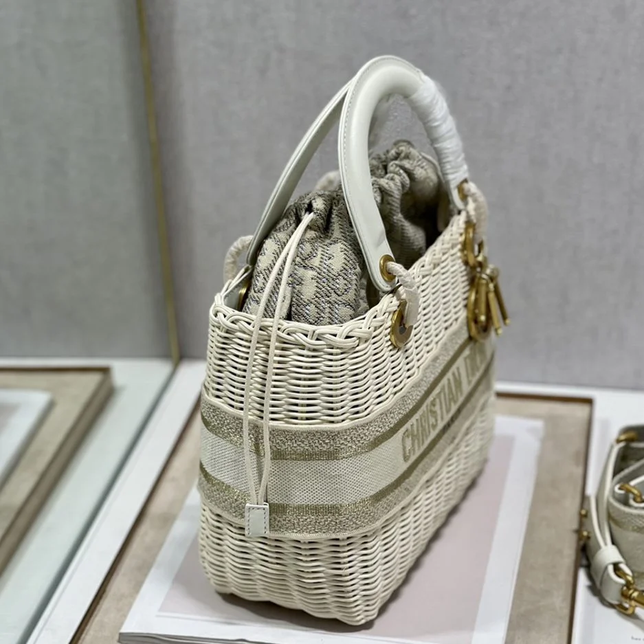 Dior Lady Wicker Bag — Beige Trim product view 2
