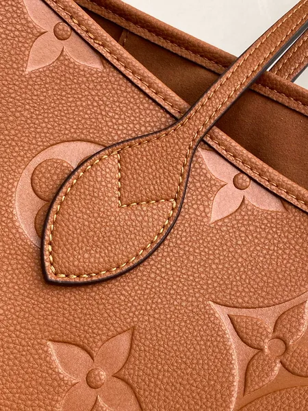 Louis Vuitton Neverfull MM 32 Brown Monogram Empreinte Leather Bag product view 5