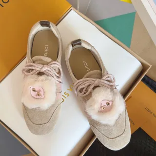 Louis Vuitton Lace-Up Shoes Beige with Cream Trim product photo
