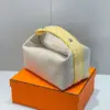 Hermès Bride A Brac PM Clutch Bag Yellow Fabric 12x20x10cm product view 7